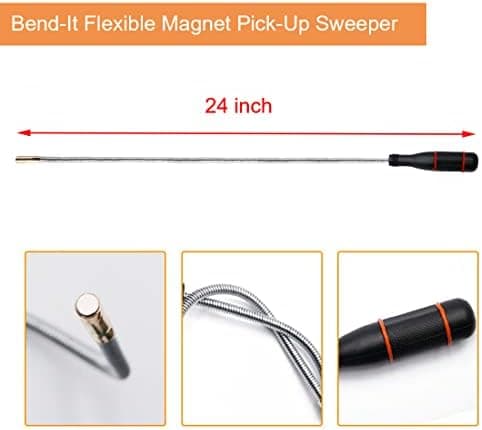 magnetic pickup tool set close-up detail