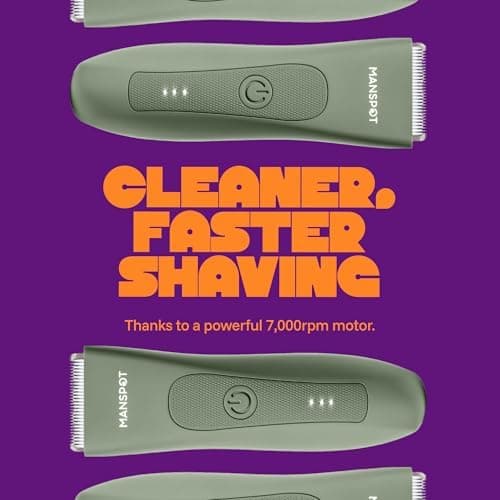 Electric Body and Groin Hair Trimmer for Men and Women, Ceramic Blade, IPX7 Waterproof