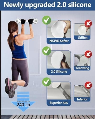 Suction Cup Shower Grab Bar for Seniors, Heavy-Duty Bathroom Safety Handle, No Drilling - 2-Pack