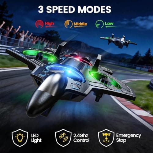 RC plane fighter jet in use