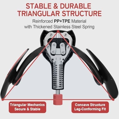 Pelvic Floor & Inner Thigh Trainer, Adjustable 22-77 lb Kegel Exerciser with Band