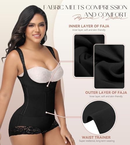 3-in-1 Detachable Faja Colombiana Body Shaper with Waist Trainer