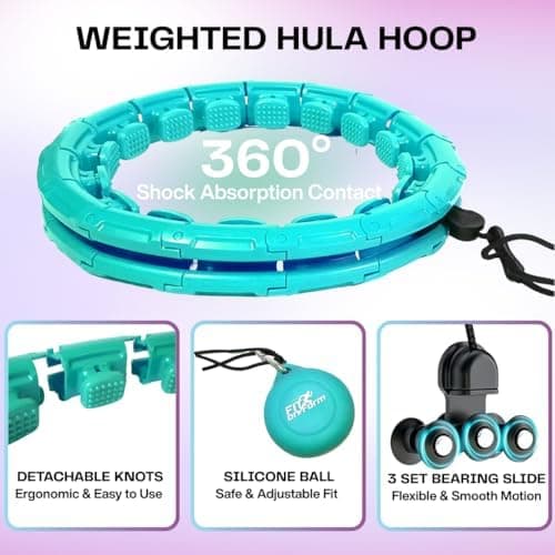 weighted hula hoop in use