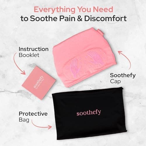 Migraine Relief Cap with Slide-Up Eye Mask, Hot & Cold Headache Therapy