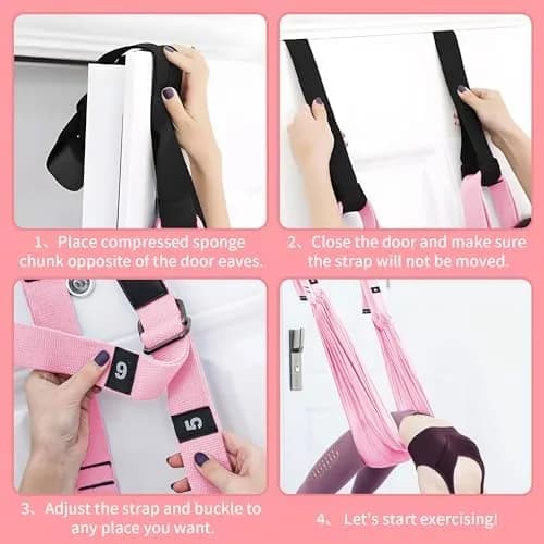 come si usa la cinghia per stretching fissata alla porta