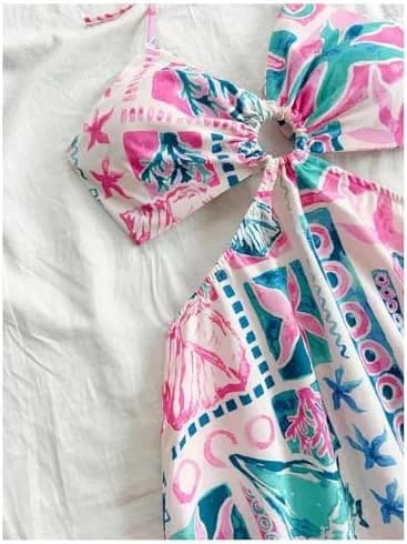 robe d’été fleurie vue de près, détail de l’imprimé