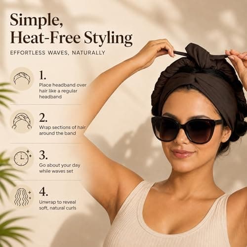 heatless curling headband size and dimensions