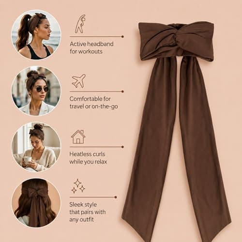 heatless curling headband package contents