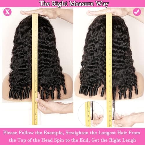 curly half wig human hair in use