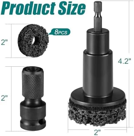 wheel hub cleaning tool kit close-up