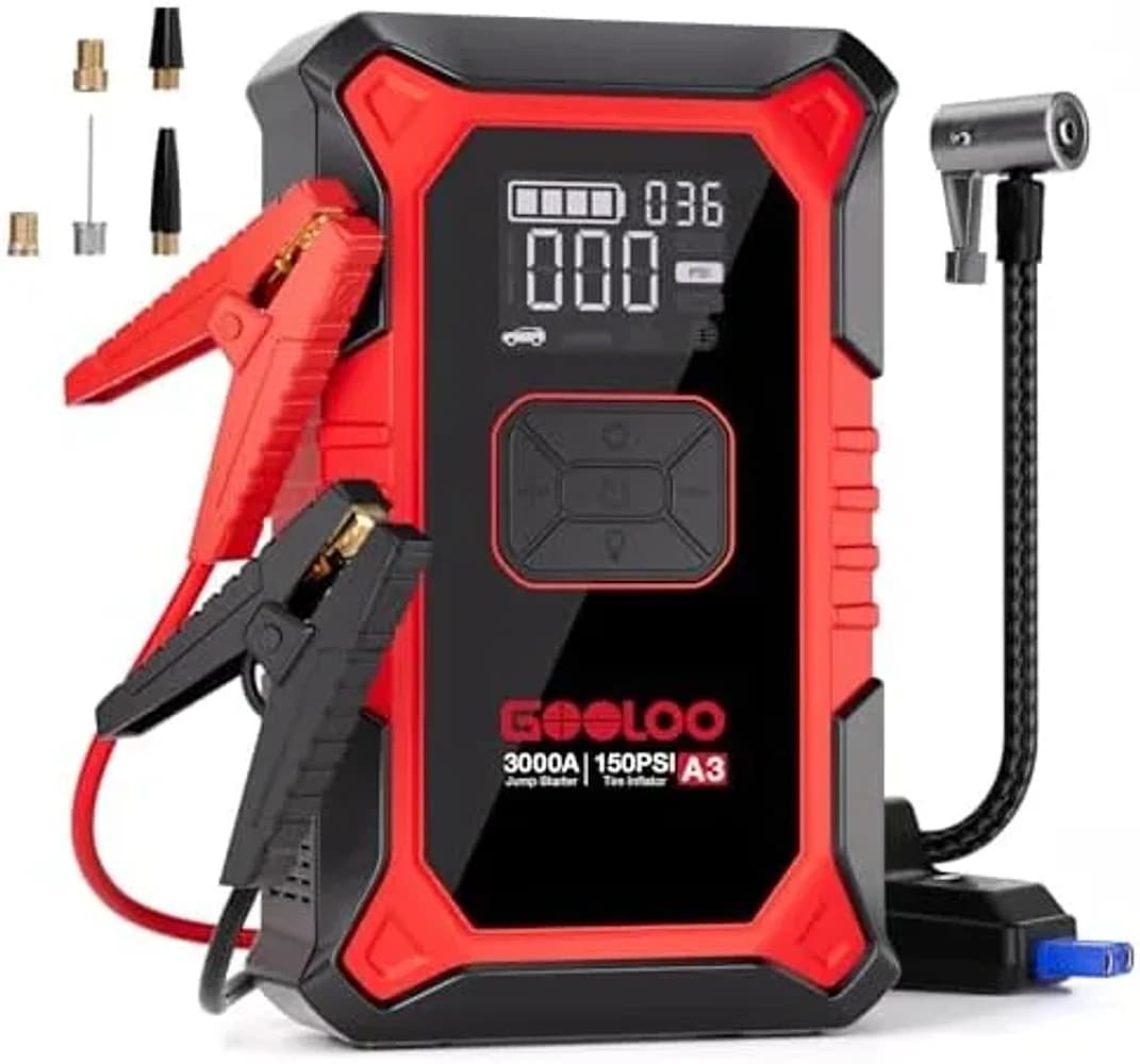 portable jump starter with air compressor