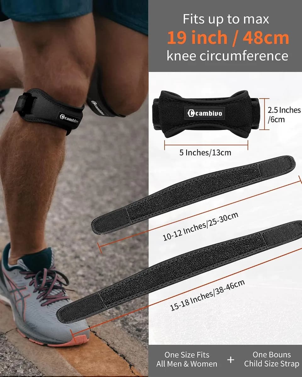 patella tendon knee strap size