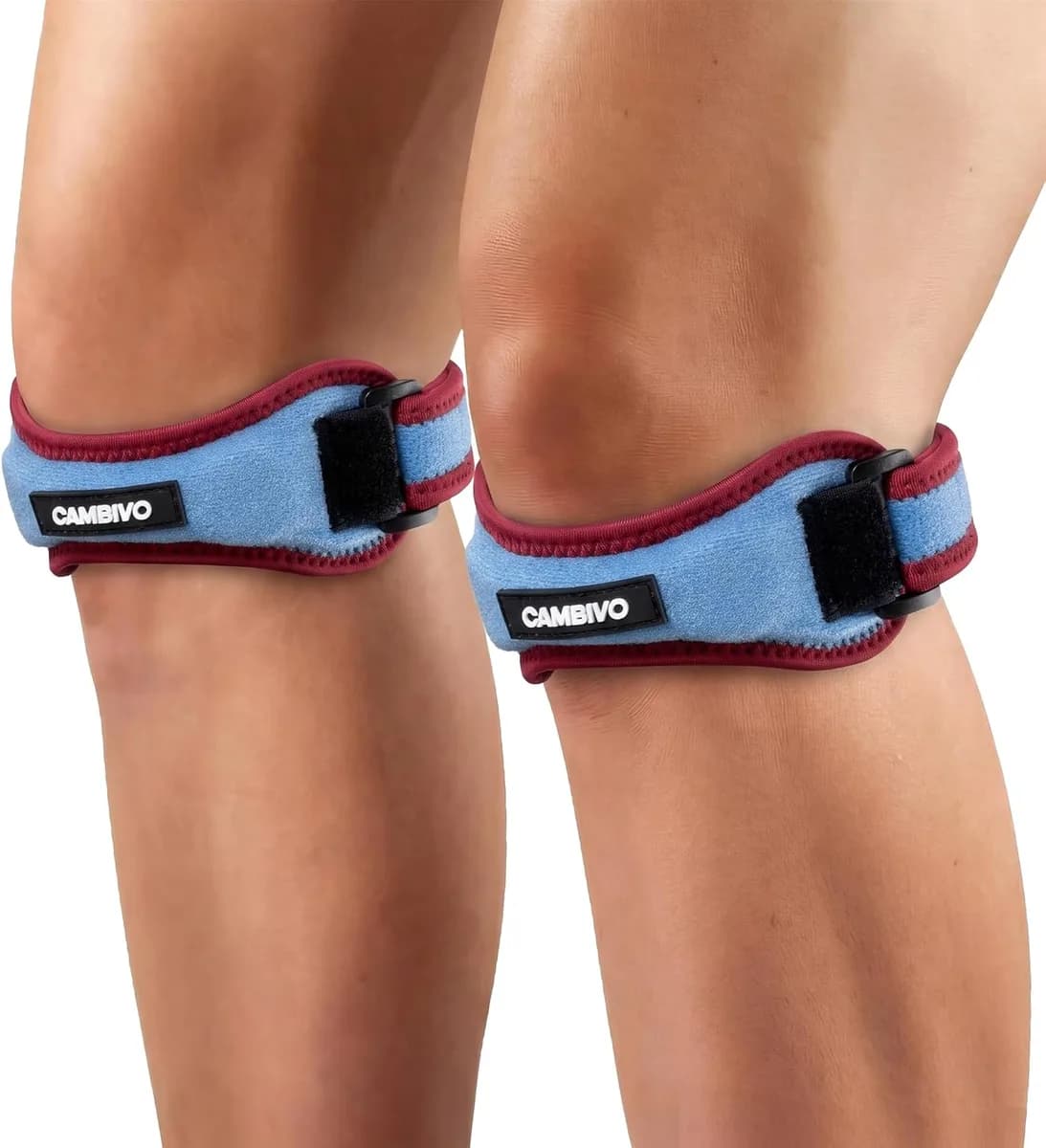 patella tendon knee strap in cyber blue