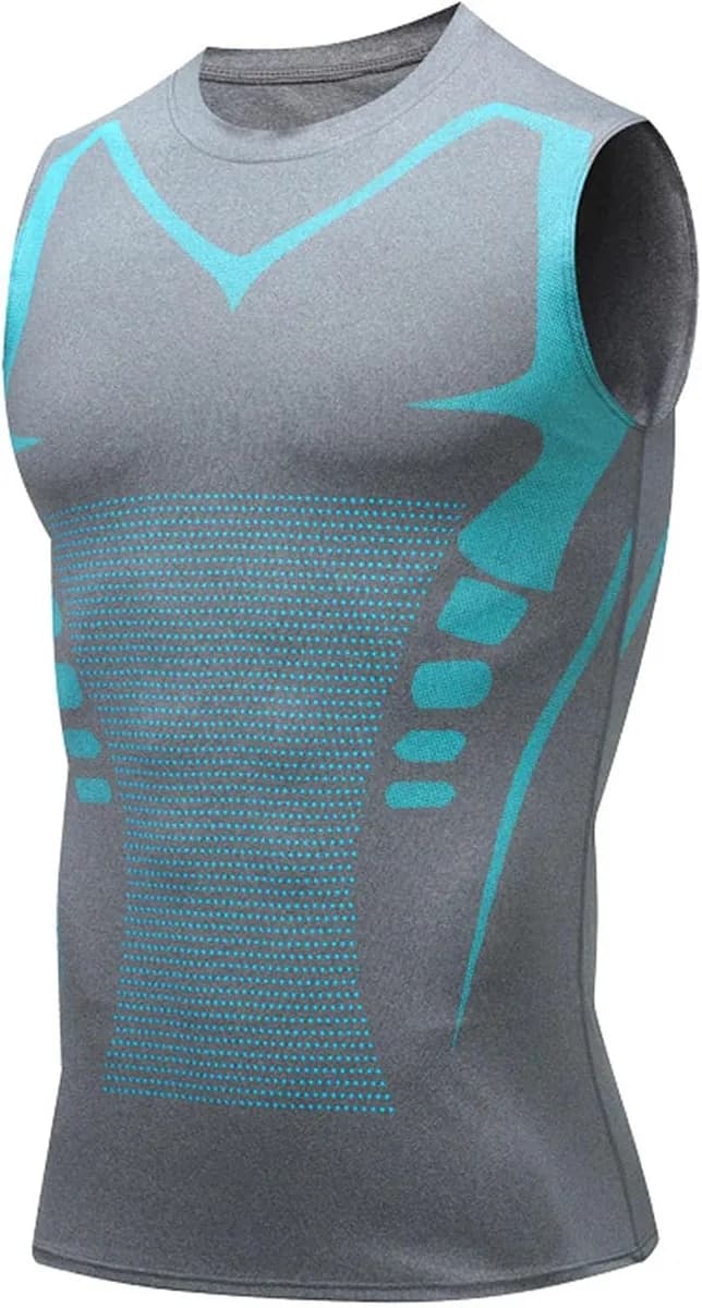 men's compression tank top in grey