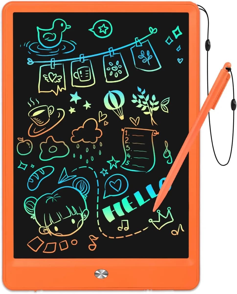 LCD writing tablet for kids in 10 in, orange