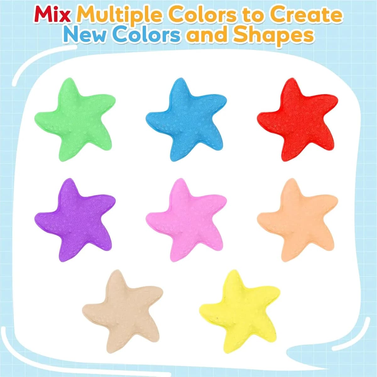 mixing kinetic play sand colors into new shades