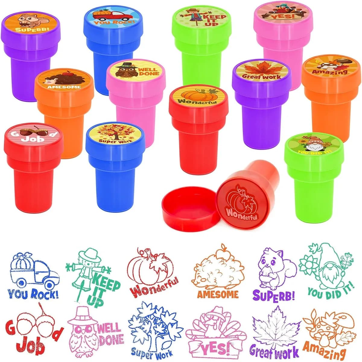 self-inking stampers for kids in seasonal
