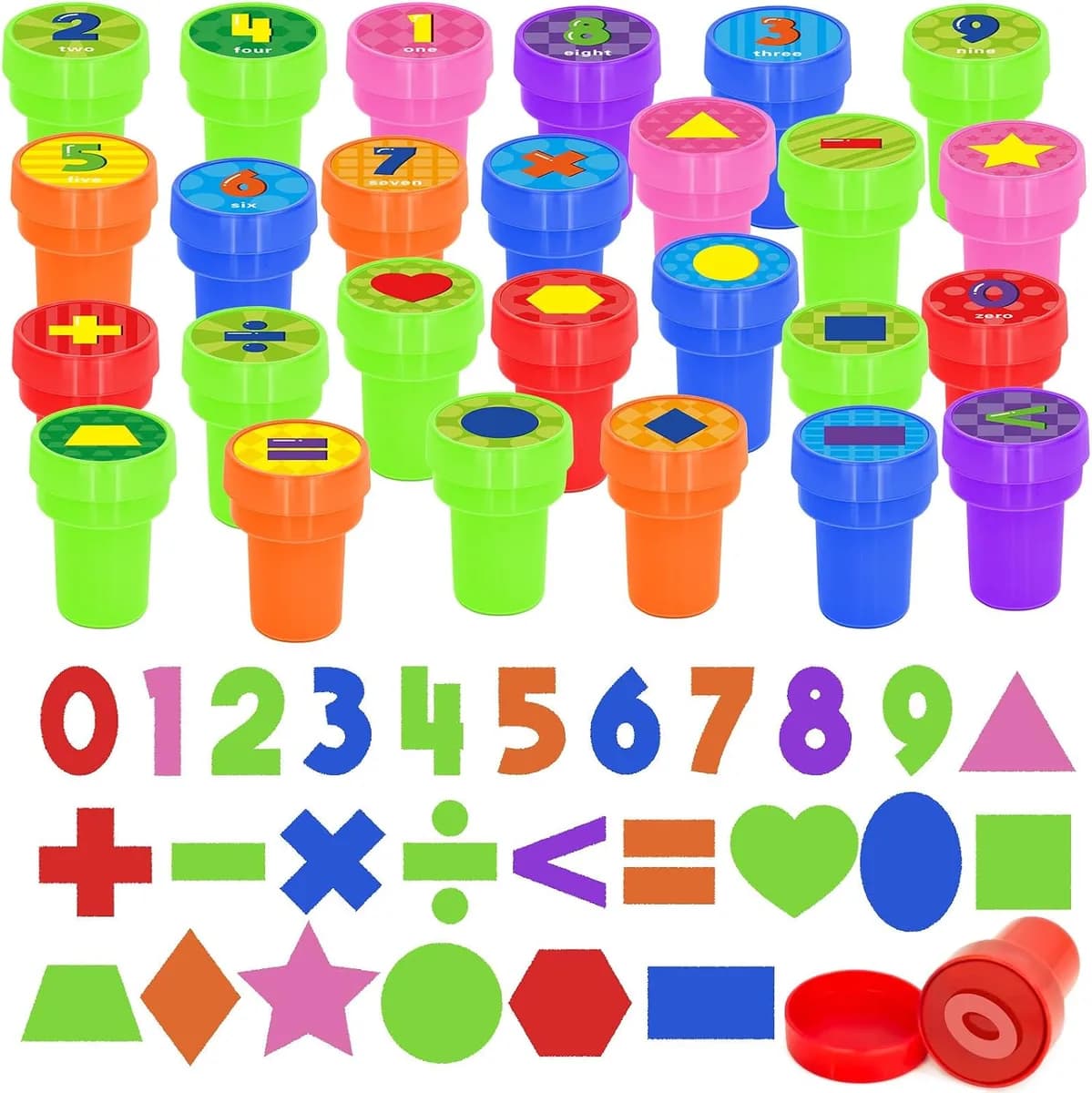 self-inking stampers for kids in math