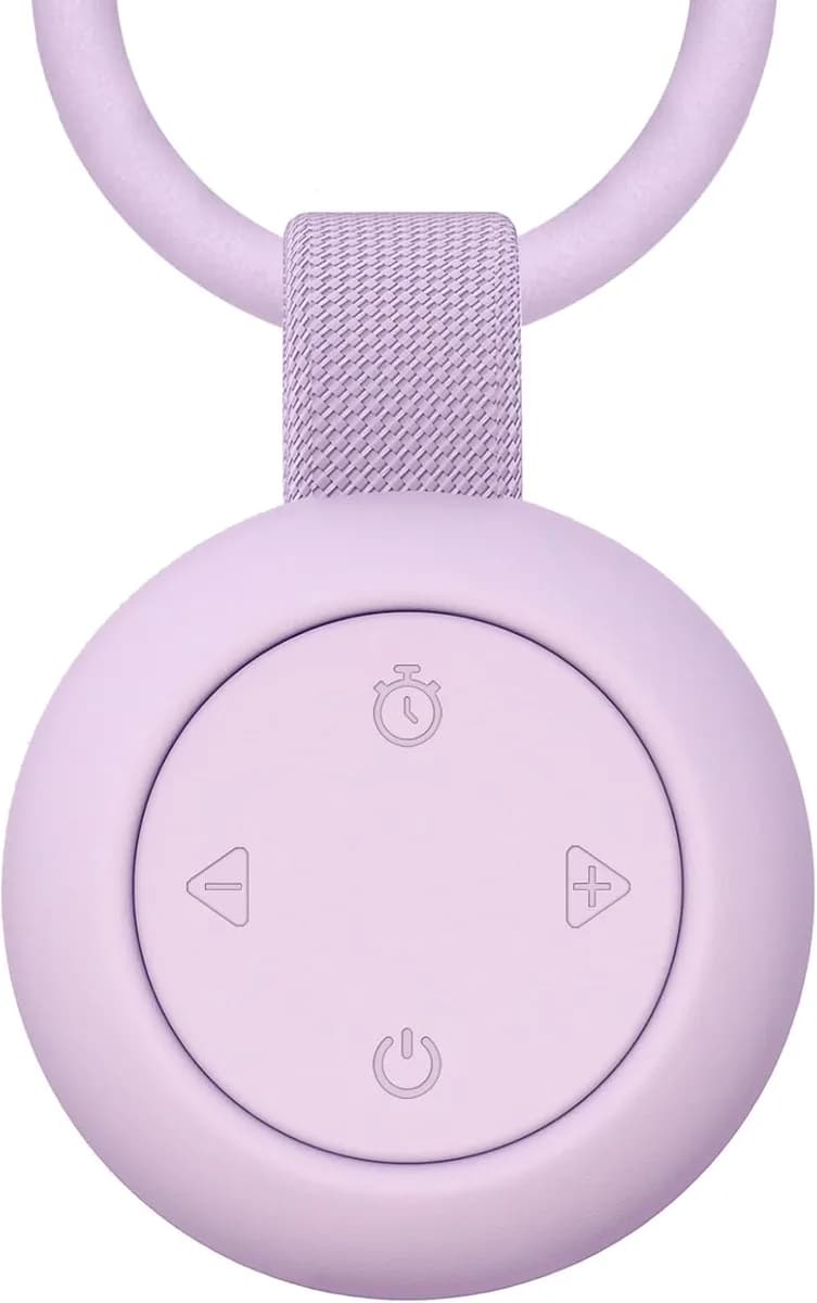 portable baby sound machine in purple