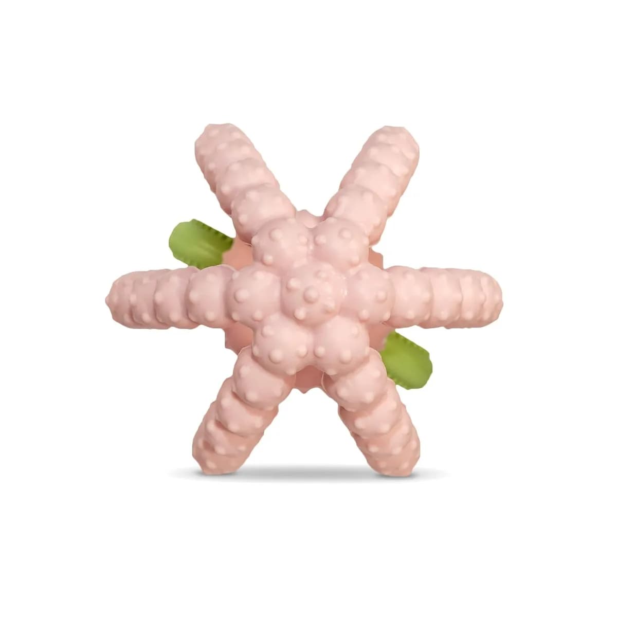 strawberry silicone teething toy from the top