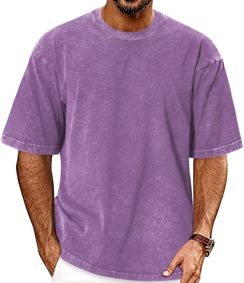 t-shirt oversize para homem na cor roxa
