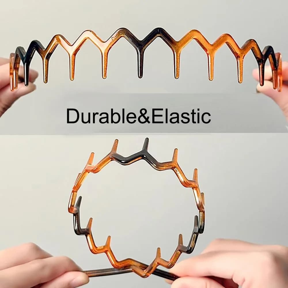 flexible skinny teeth comb headband