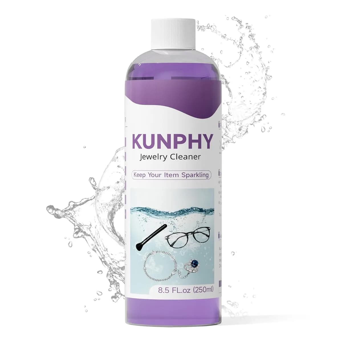 ultrasonic jewelry cleaner in purple