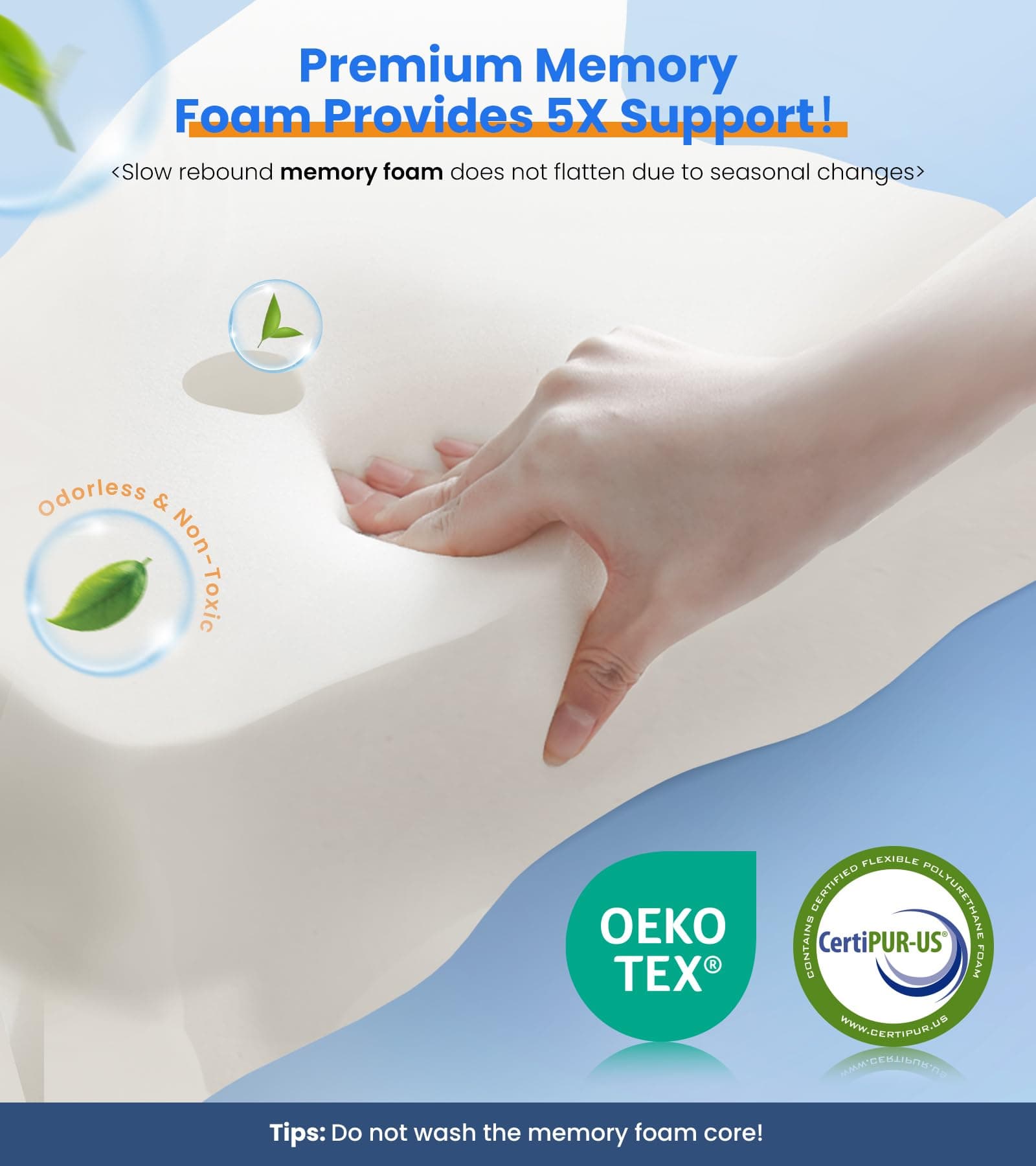 Ultra Pain Relief Cooling Pillow for Neck Support, Adjustable Cervical Pillow Cozy Sleeping, Odorless Ergonomic Contour Memory Foam Pillows,