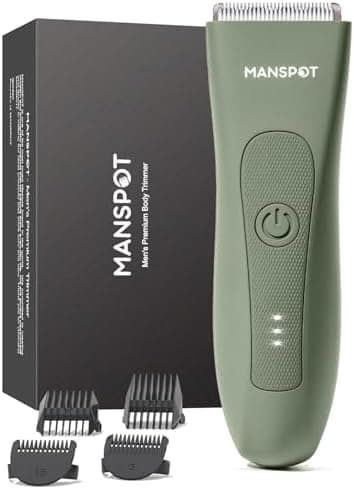 Electric Body and Groin Hair Trimmer for Men and Women, Ceramic Blade, IPX7 Waterproof