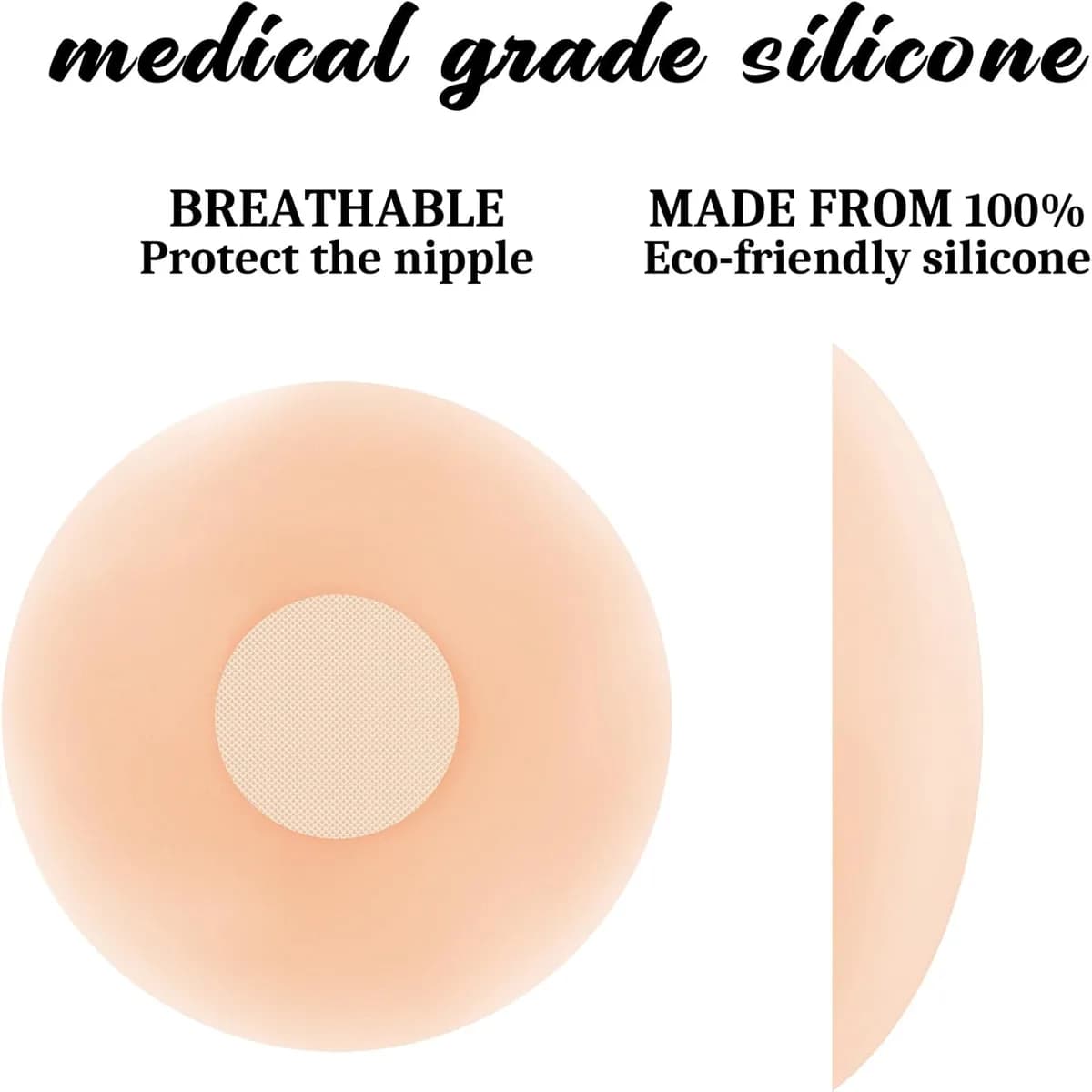 reusable silicone nipple covers close-up